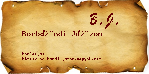 Borbándi Jázon névjegykártya